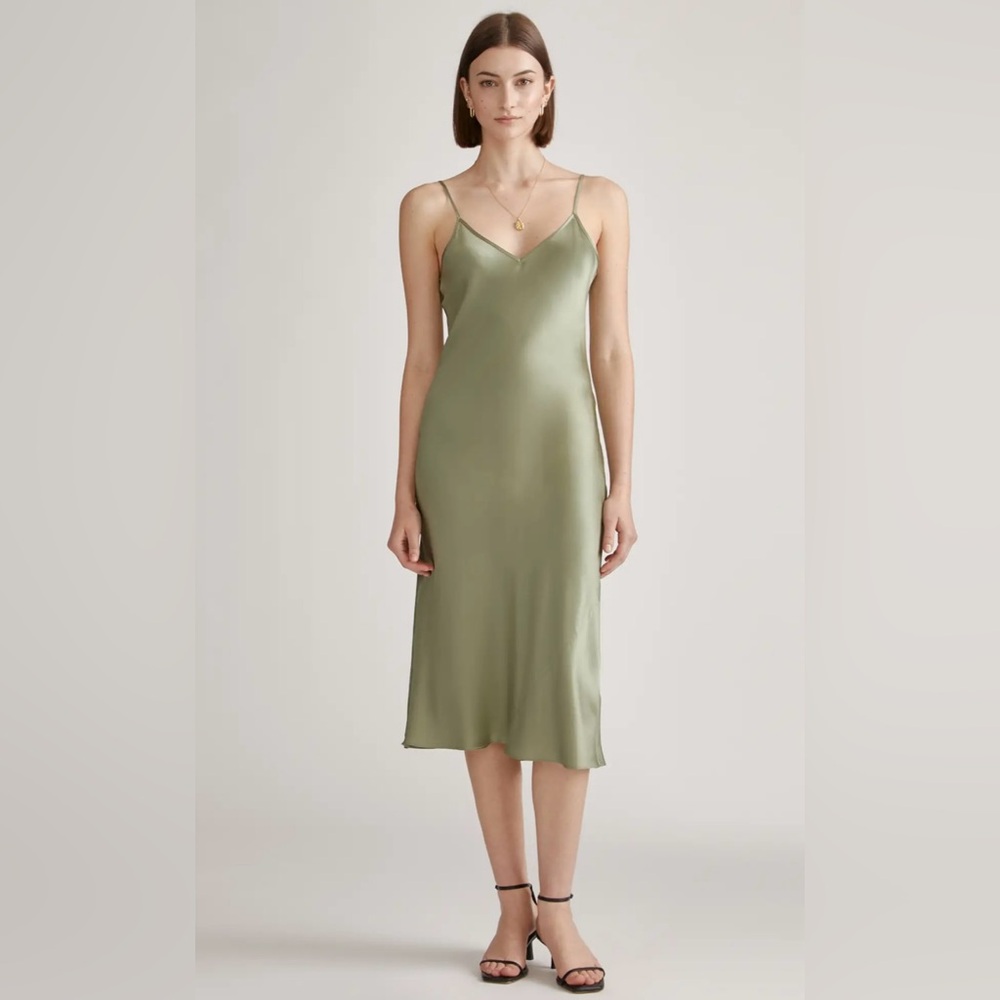 Quince 100% Washable Silk Slip Dress